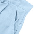 thumbnail image 7 of Mifsaly Mens Cotton Linen Pants Lightweight Straight Leg Summer Beach Pant Pleated Front Vacation Travel Business Casual Trousers with Pockets S, 7 of 7