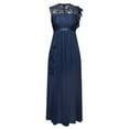 thumbnail image 5 of WULMLEO Formal Dresses for Women 2025 Wedding Guest with Slit Cocktail Elegant Lace Long Prom Dress Blue M, 5 of 6