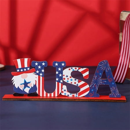 

Act Now! Himiway Rustic July 4Th Wooden Letters Table Decorations for Homememorial Decoration Patriotic Wooden Letter Party Home Office Desk Decor Thanksgiving Yard Signs B One Size