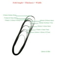thumbnail image 5 of 2Pack Turntable Belt Rubber Flat Drive Belt for Record Player Replacemen, 5 of 17