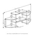 thumbnail image 3 of Centro de entretenimiento televisivo Furinno Turn-N-Tube negro/gris, 3 of 6