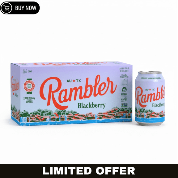 Rambler Sparkling Water Blackberry 12 fl oz