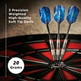 thumbnail image 5 of Viper Silver Thunder Soft Tip Dart Set, 1 Knurled Ring, 20 Grams, 5 of 6