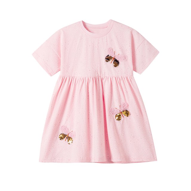 AJZIOJIRO Toddler Girls Casual Cartoon Dress Baby Kids Summer Party Princess Skirt 2-7Y