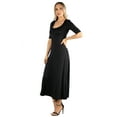 thumbnail image 2 of 24/7 Comfort Apparel Women's Casual Maxi Dress, 2 of 4