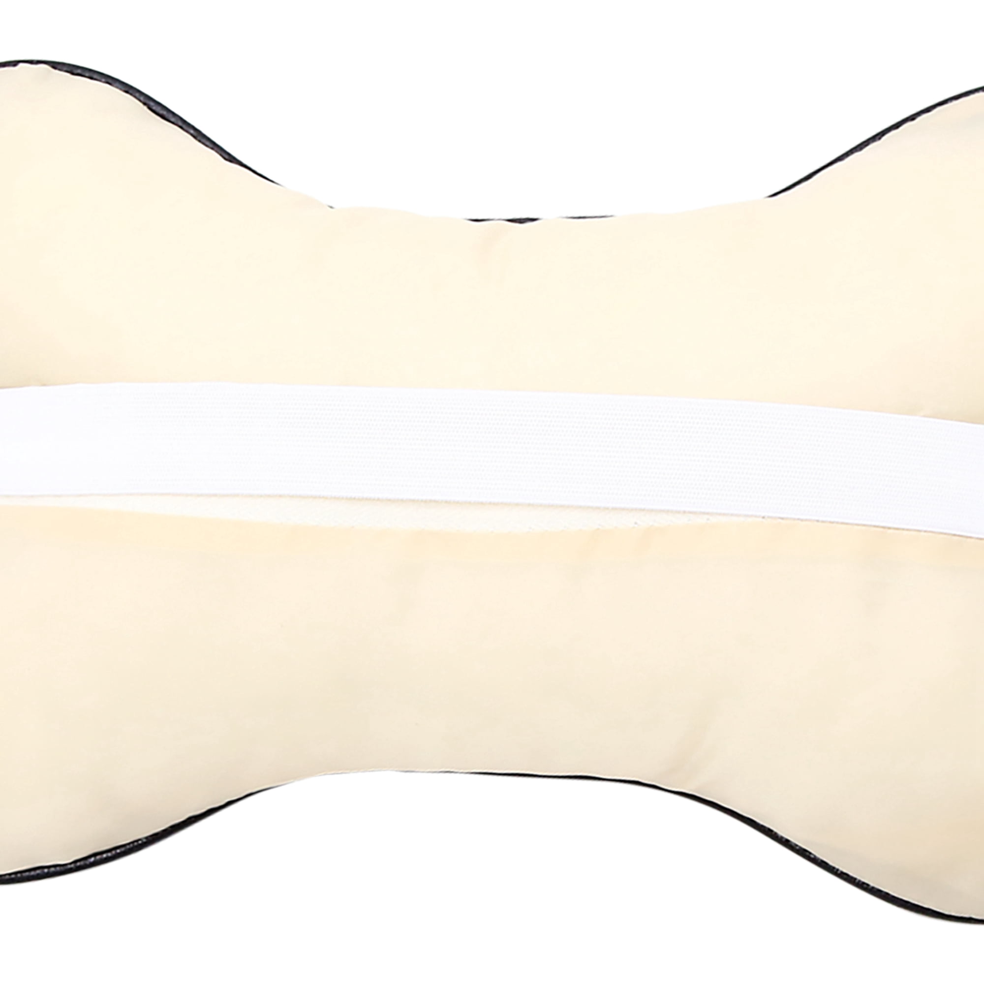 Faux Leather Black Beige Seat Rest Pillow Auto Car Headrest Cushion Pad for Car
