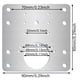 thumbnail image 2 of Placa de reparación de bisagras de gabinete Treasurecove, paquete de 10 unidades, acero inoxidable, 2 of 7