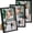 Black, variant on 4x6 Picture Frame Set of 3, Made of High Definition Glass for 4 x 6, Wall and Tabletop Display Thin Border Photo Frames for Home Decor, White