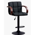 thumbnail image 1 of Banco Dionisio 45 Pu Negro Base Negra Con Brazos, 1 of 2