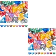 Love Beads DIY Garland Acrylic Craft Valentine Loose Romantic Heart Jewelry Gradient 80 Pcs