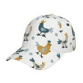 thumbnail image 6 of Lsque Farm Roosters Baseball Cap Trucker Low Profile Hat Golf Dad Hat Adjustable Original Classic Unconstructed Plain Cap Men Women, 6 of 9