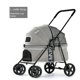 thumbnail image 3 of BL09 Pet Stroller with Water Cup Holder Lightweight Folding Cat Aluminium Alloy Cat Dog Trolley Four-wheeled Outdoor Travel ShopWise Round, 3 of 6
