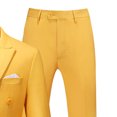 thumbnail image 5 of Stamzod Mens 2 Piece Double Breasted Suit Slim Fit Tuxedo Blazer and Pants Plus Size Classic formal Dinner Suits for Wedding Prom Homecoming, 5 of 6