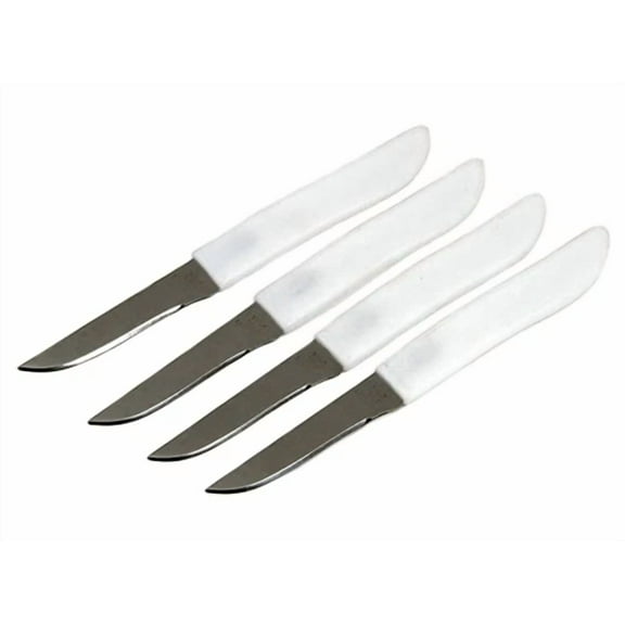 Chef Craft Paring Knife Set Of 4 Stainless Steel 8 Inch Length 2.5 Inch Blade