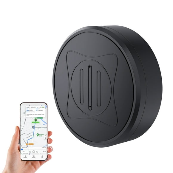 GF10 Intelligent Car GPS Locator Anti-Lost Strong Locator Magnetic Installation Mobilephone APP Control Global Real-time Positioning Device with Wheelpath Playback Geofence and Alarm Functions