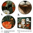 thumbnail image 3 of Designart "Otter's Playfulness Amidst Tropical Blooms II" Animals Framed Wall Art Decor - Modern Pink Otter Entryway Framed Wall Art, 3 of 6