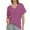 Purple, variant on Womens T Shirts Short Sleeve V-Neck Shirts Cute Fit Summer Casual Tee Tops