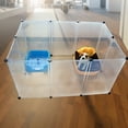 thumbnail image 6 of Portable Puppy Playpen, 6-Panel Expandable Indoor Outdoor Pet Fence for Small Animals like Rabbits, Guinea Pigs & Kittens, Durable Exercise Pen with Transparent Panels & Door, 6 of 7