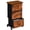 Brown-3, variant on Nextay 4 Drawer Dresser with Wood Top, Fabric Storage Tower & Tall Chest for Bedroom, Living Room, Hallway Organization,Black Wood
