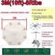 thumbnail image 2 of Funda de repuesto para sombrilla de 8 ballenas, tela de repuesto para sombrilla, 3 m/redonda, tela de repuesto para sombrilla recta o desplazada, color rojo, 2 of 5