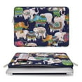 thumbnail image 2 of Mosiso 13.3" Laptop Case Sleeve Bag for MacBook Pro Air Dell HP Lenovo Asus Acer Surface, Water Repellent Polyester Notebook Bag Protective Case Cover with Pocket, Elephant Navy Blue Base, 2 of 7