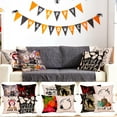 thumbnail image 2 of Clearance! EQWLJWE Halloween Throw Pillow Covers Indoor Decor Fall Decorations Ghost Throw Pillow Cases Pumpkin Cushion 18X18 Funny Trick or Treat Pillow Covers for Sofa and Home, 2 of 8