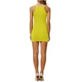 thumbnail image 5 of Gamivast Mini Dresses for Women Sleeveless Bodycon Dress Halter Neck Cocktail Dress Slim Fit Stretchy Clubwear Party Night Outwear Outfits, 5 of 5