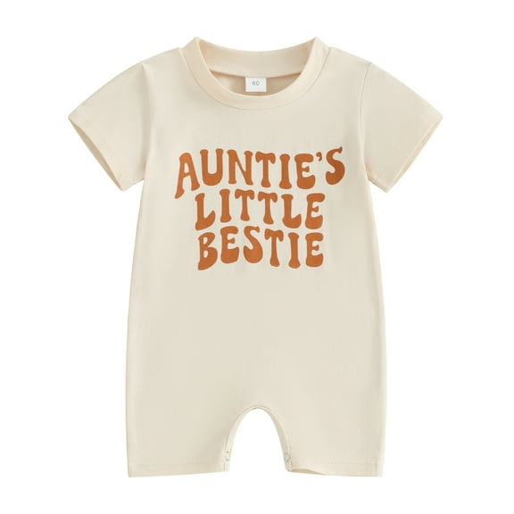 Bagilaanoe Newborn Baby Girl Boys Summer Jumpsuit Letters Print Short Sleeve Bodysuit 3M 6M 12M 18M Infant Casual One Piece Romper