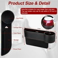 thumbnail image 2 of 2 Pack Car Seat Gap Filler Organizer, Automotive Front Seat Storage with Cup Holder, Auto Console Side Extra Storage Boxes, Seat Side Storage - Passenger Side&Driver Side, 2 of 5