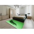 thumbnail image 5 of Ahgly Company Machine Washable Indoor Rectangle Transitional Green Area Rugs, 2' x 3', 5 of 7