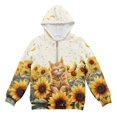 thumbnail image 4 of Pzuqiu Sunflower Cat Hoodies for Kids Versatile Stretchy Boys' Fashion Hoodies & Sweatshirts Practical Wind Proof Long Sleeve Jacket Outfits Personalized for Young Boys 12-13, 4 of 7