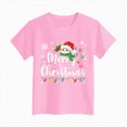 thumbnail image 5 of TOWED22 Girls Christmas T-Shirt Christmas Funny Graphic Casual T Shirts Xmas Gifts Christmas Party Outfits, 5 of 6
