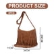 thumbnail image 2 of Bolso de hombro para mujer, bolso bandolera con borlas pequeñas, bolso bandolera retro, 2 of 5