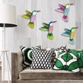 thumbnail image 4 of Paquete de 4 piezas Macarena Pared de arte de colibrí color brillante, 4 of 8