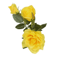 Mainstays 31" Tall Artificial Yellow Rose Flower Stem, Indoor Decoration