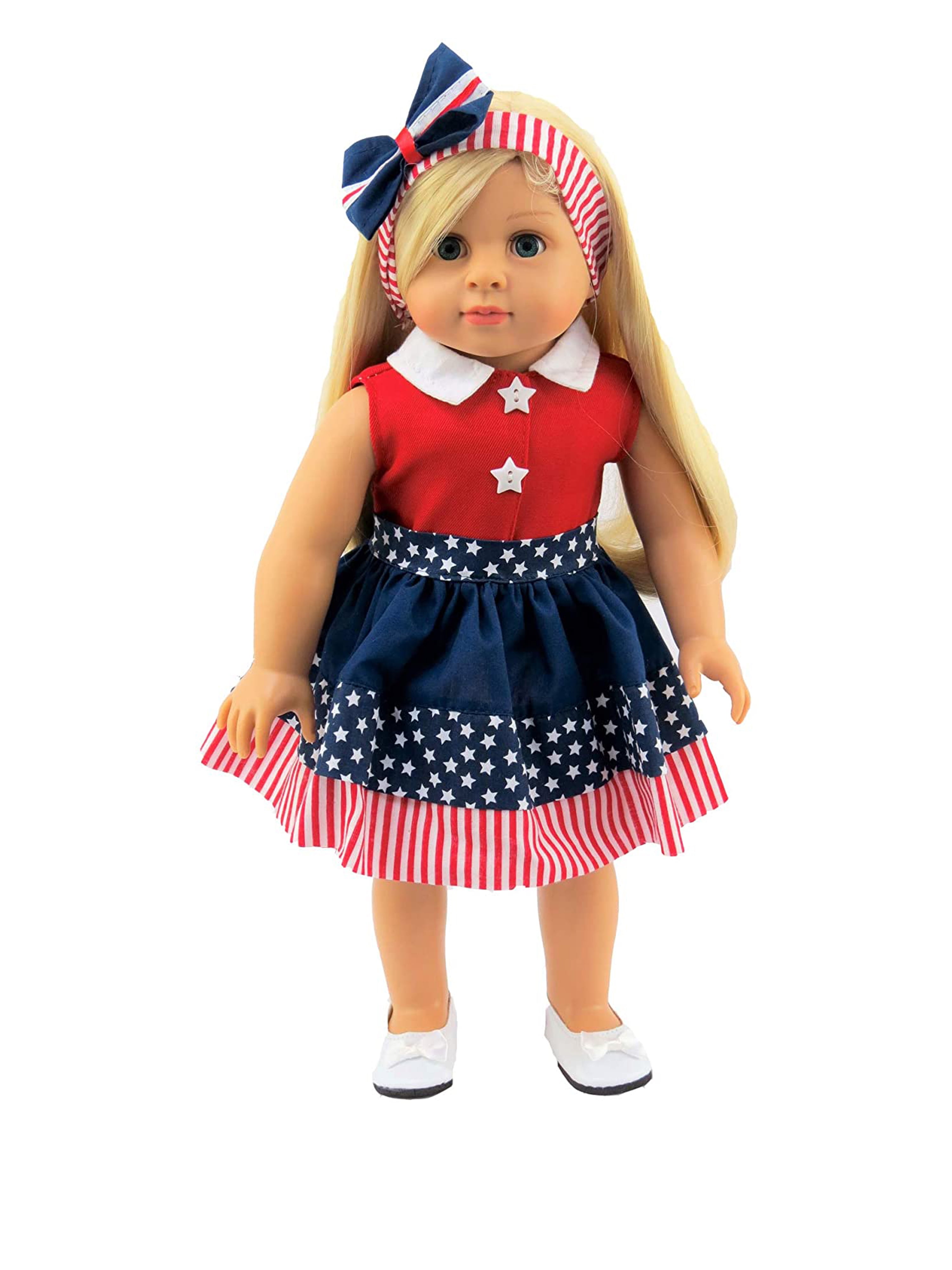4th of July Dress For 18 inch dolls - Walmart.com