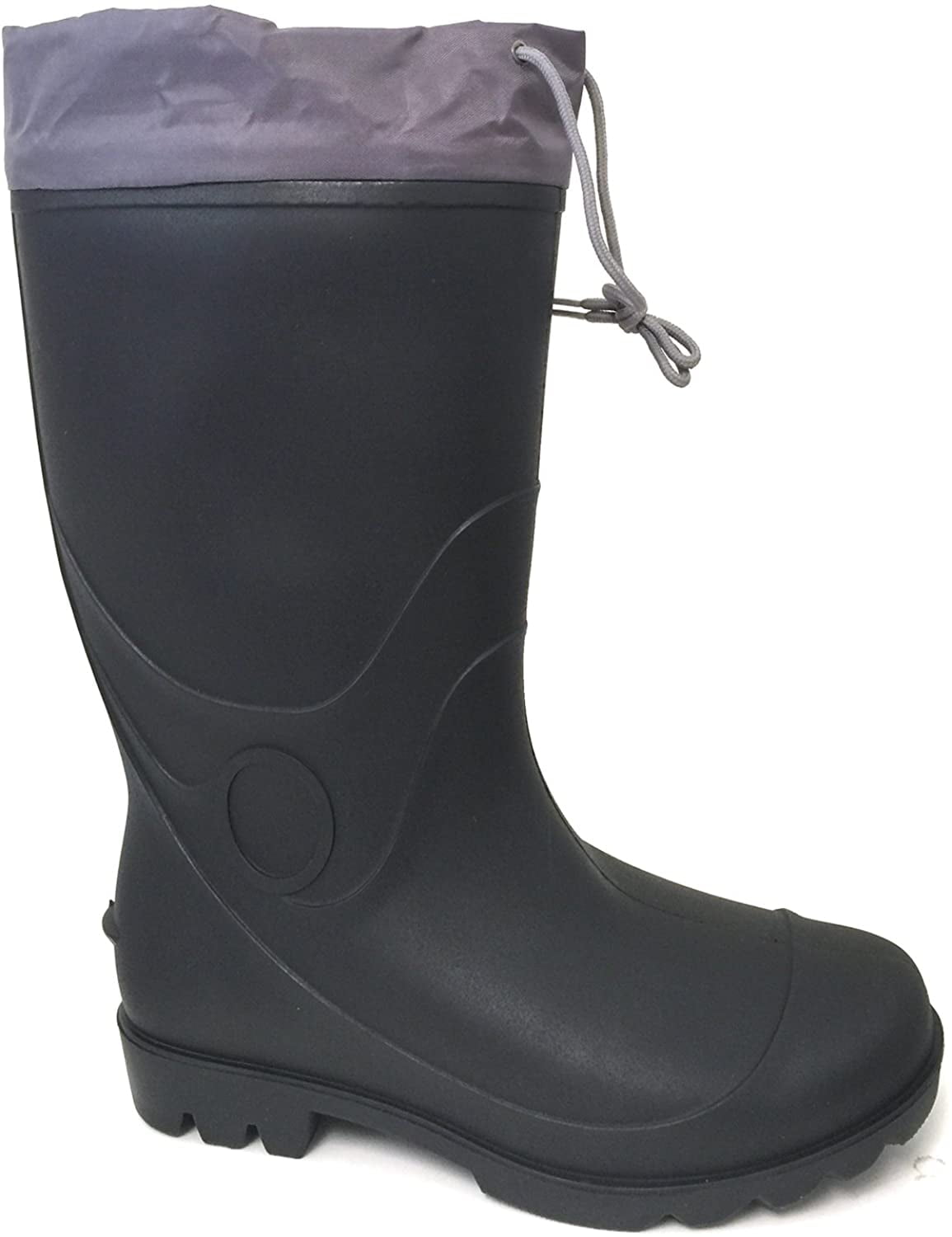 Men's Rain Boots Drawstring Slip-Resistant Waterproof Snow Mud Work ...