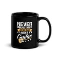 thumbnail image 2 of Black Glossy Mug, Mens Never Underestimate An Old Man With A Guitar, , M-3534 (11 oz), 2 of 3