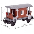 thumbnail image 4 of General Jim's Toys & Bricks Retro Train Caboose Carriage Building Blocks Set - 90 Pieces, 4 of 5