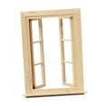 thumbnail image 3 of 1/12 Modelo de ventana de doble ventana de ventana de casa de muñecas, accesorios de muebles de casa de muñecas para la decoración de la, 3 of 9