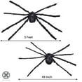 thumbnail image 6 of Luxtrada 2 Pack Halloween Party Giant Spider Halloween Spider Realistic Hairy SPIDER Outdoor Yard Decor – 150CM/5FT, 6 of 6