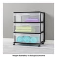 thumbnail image 3 of Cajonera Sterilite Grande con 3 Cajones para Piso Carrito Negro, 3 of 3