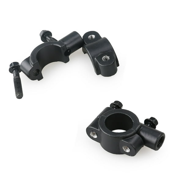 YSNOOWE Hard Aluminum Motorcycle Mirror Mount Clamp 1 Pair 2.00X1.60X0.80In