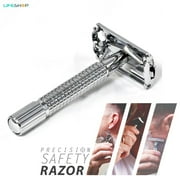 Evertone Weishi Platinum Edge Long Handle Version Dual Safety Razor for Precision Shave (Only Razor)