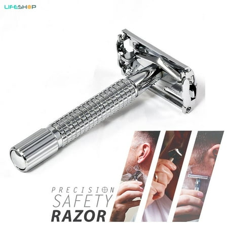 Evertone Weishi Platinum Edge Long Handle Version Dual Safety Razor for Precision Shave (Only Razor)