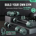 thumbnail image 2 of IMFit AIO Weight Adjustable Dumbbells (1.65 to 52 lbs) | Dumbbells, Barbells, Kettlebells, Push-Up Bars, Weight Plates for Full-Body Workout | Premium Weight set for Home Gym Fitness, 2 of 10