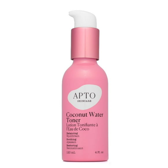 APTO Skincare Coconut Water Toner with Lactic Acid, Vegan & Cruelty-Free, 4 fl. oz.
