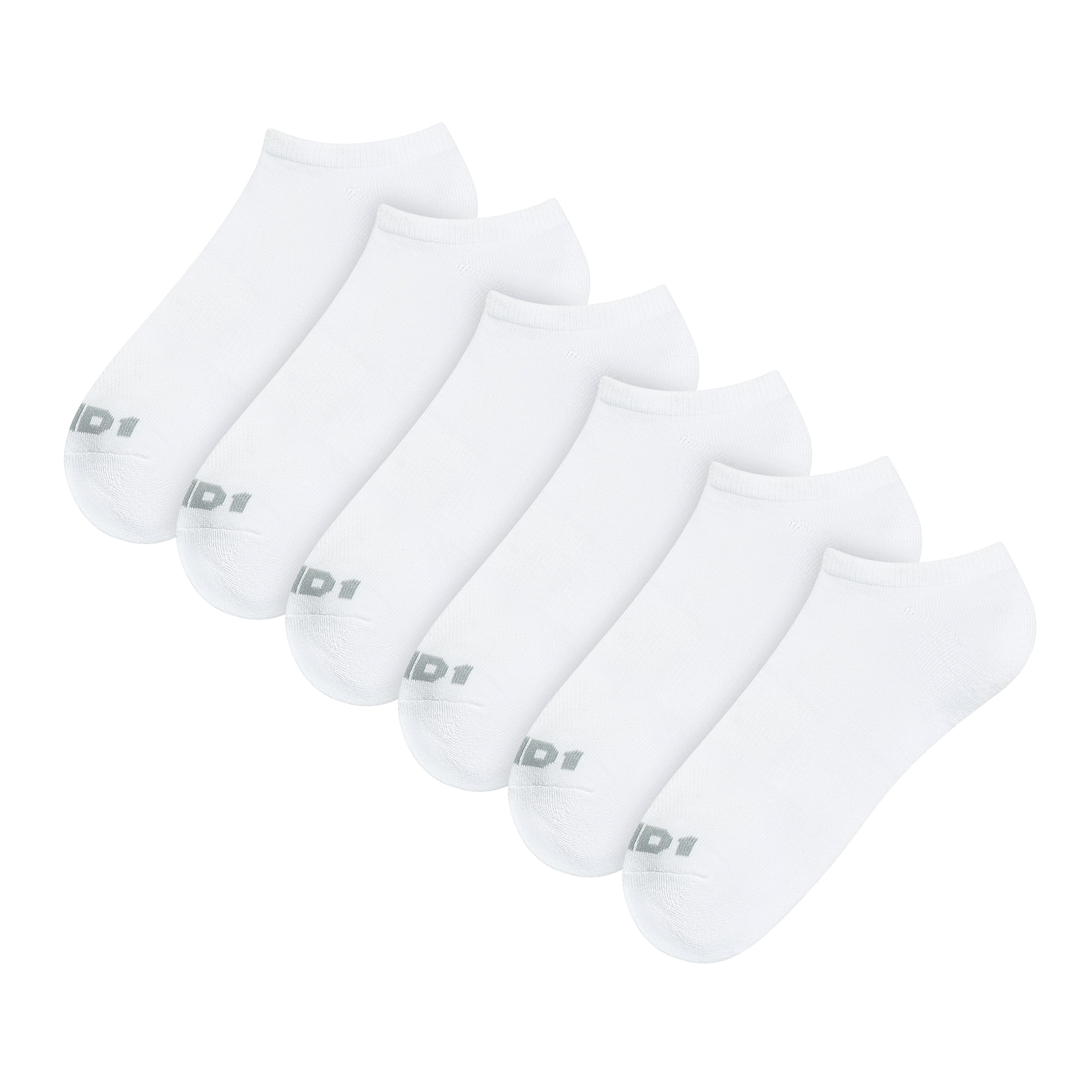 AND1 Men's Socks, Performance Cushion No Show Socks, 6-Pack