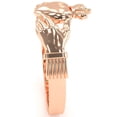 thumbnail image 5 of Men's Classic Claddagh Ring In Solid 14k Rose Gold, 5 of 6