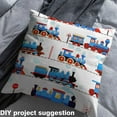 thumbnail image 2 of Feelyou Engine Steam Train Fabric by the Yard 10 Yards, Cartoon Car Room Decor Fabric by the Yard, Kid Vehicle Theme Fabric for Sewing, Super Cozy Room Decor, 2 of 6